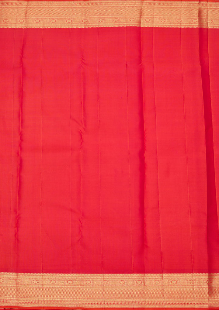 Rani Pink Pure Silk Jaal Saree With Matching Blouse Piece