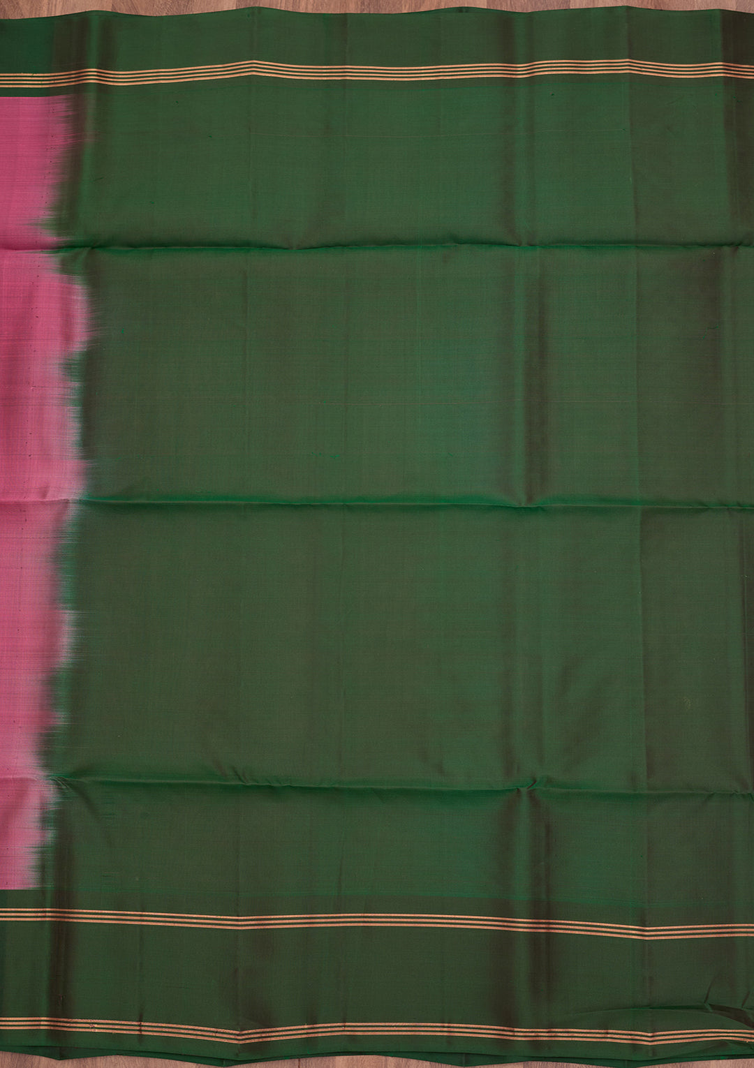 Onion Pink Pure Opada Silk Buti Saree With Matching Blouse Piece