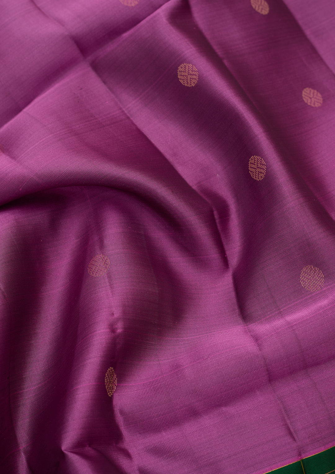 Dark Lavender Pure Opada Silk Buti Saree With Matching Blouse Piece