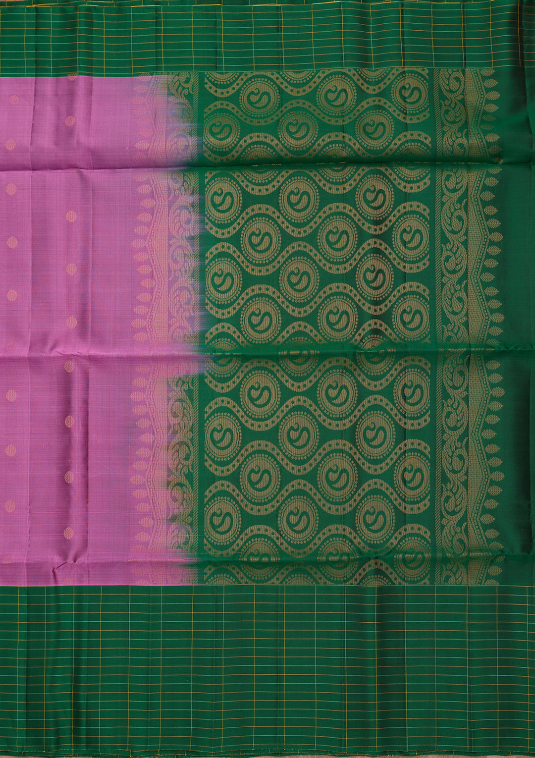 Dark Lavender Pure Opada Silk Buti Saree With Matching Blouse Piece