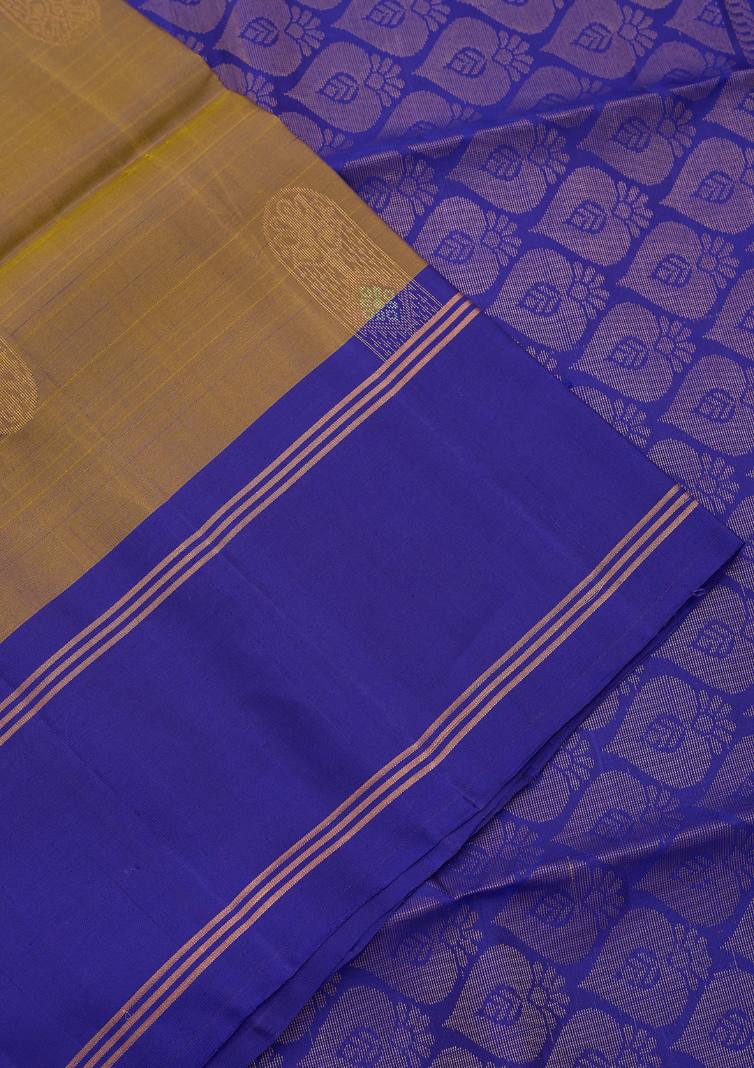 Mehendi Green Pure Opada Silk Buti Saree With Matching Blouse Piece