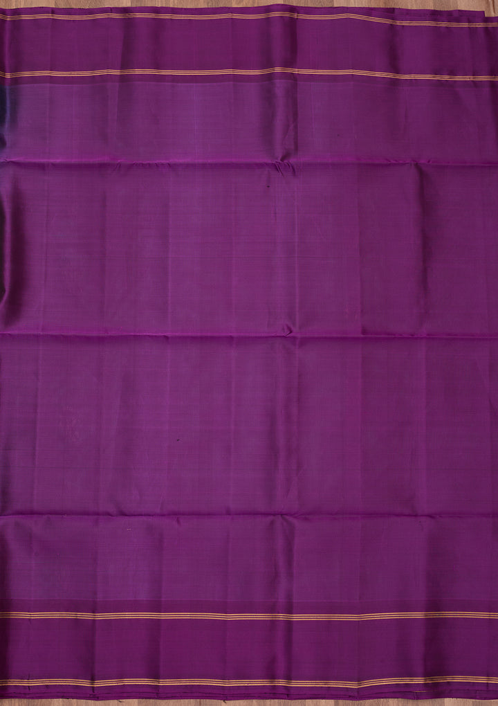 Rama Green Pure Opada Silk Buti Saree With Matching Blouse Piece