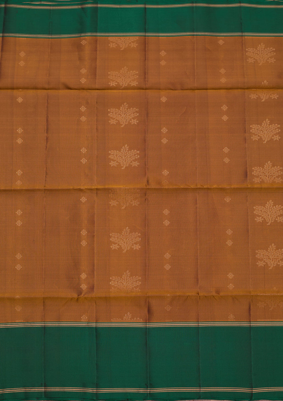 Light Brown Pure Opada Silk Buti Saree With Matching Blouse Piece