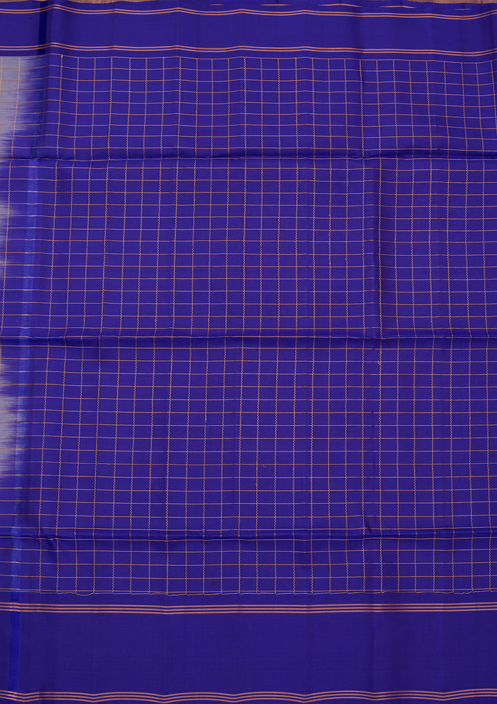 Light Grey Pure Opada Silk Buti Saree With Matching Blouse Piece