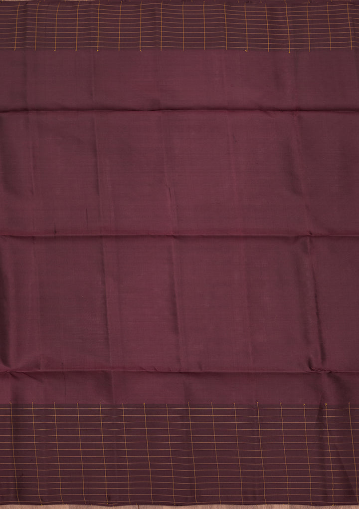 Light Lavender Pure Opada Silk Buti Saree With Matching Blouse Piece