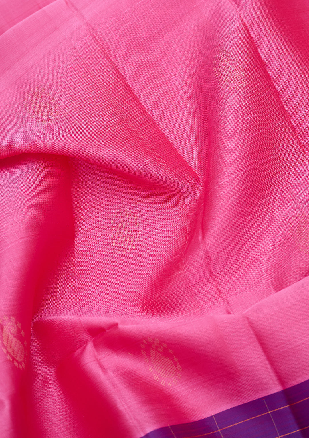 Pink Pure Opada Silk Buti Saree With Matching Blouse Piece