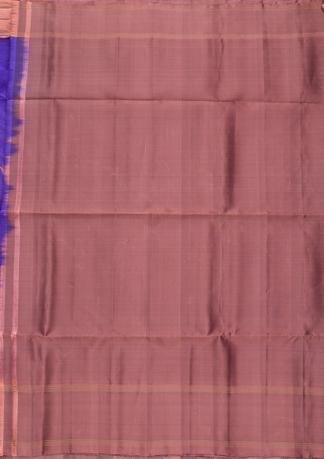 Royal Blue Pure Opada Silk Buti Saree With Matching Blouse Piece