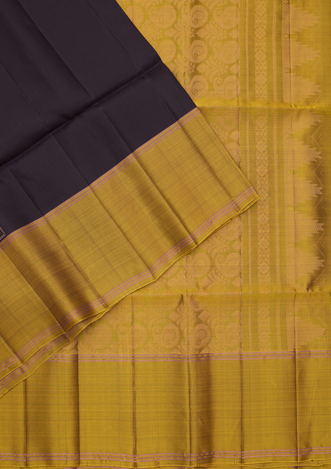 Black Pure Opada Silk Buti Saree With Matching Blouse Piece