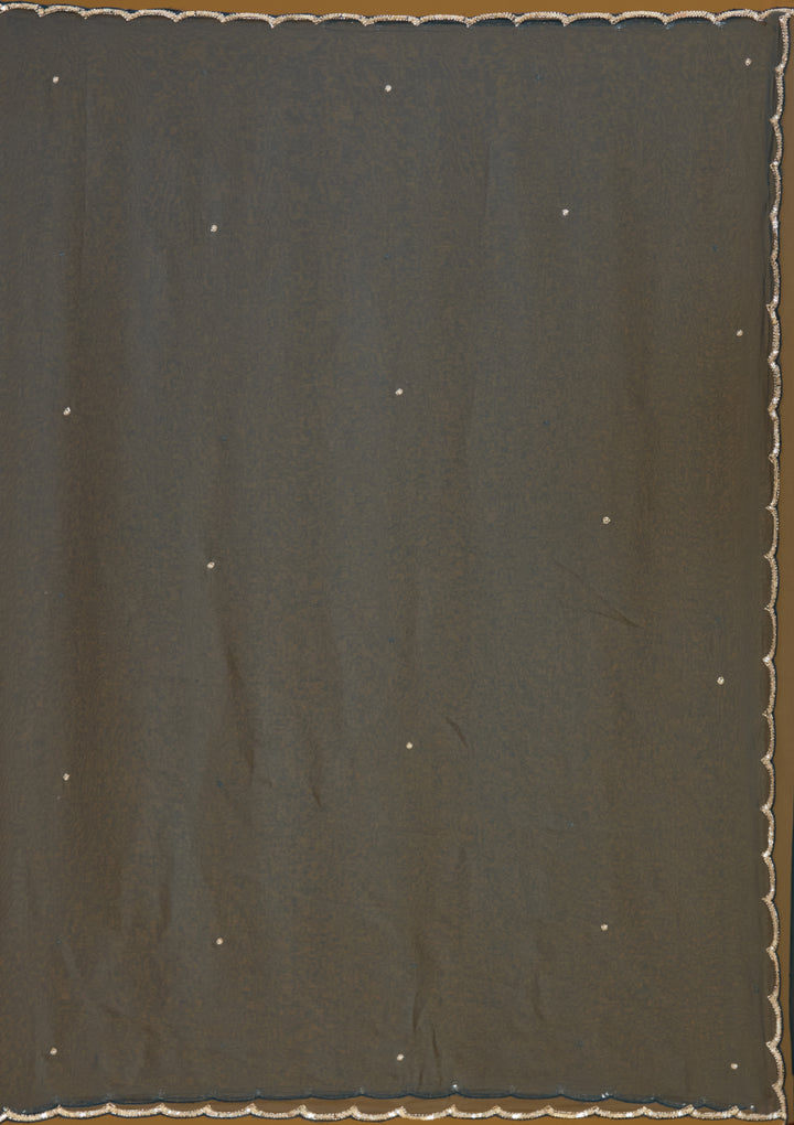 Blue Crepe Silver Zariwork Straight Kurta With Sharara And Dupatta