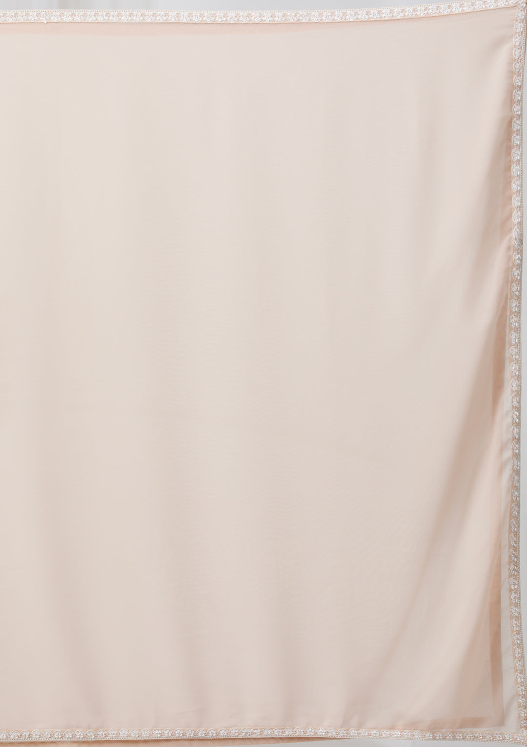 Beige Threadwork Georgette Readymade Salwar Suit