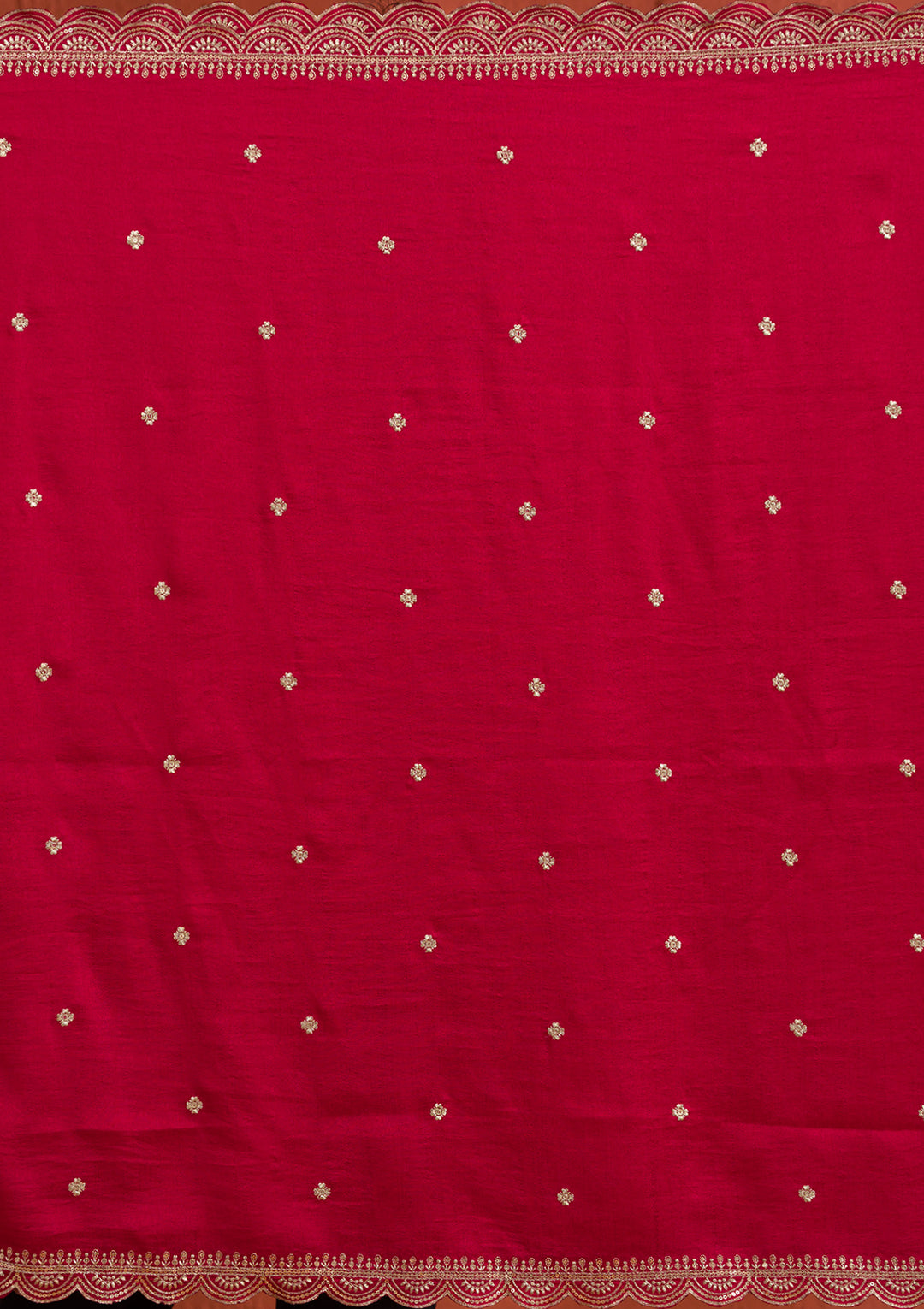 Rani Pink Threadwork Raw Silk Readymade Salwar Suit