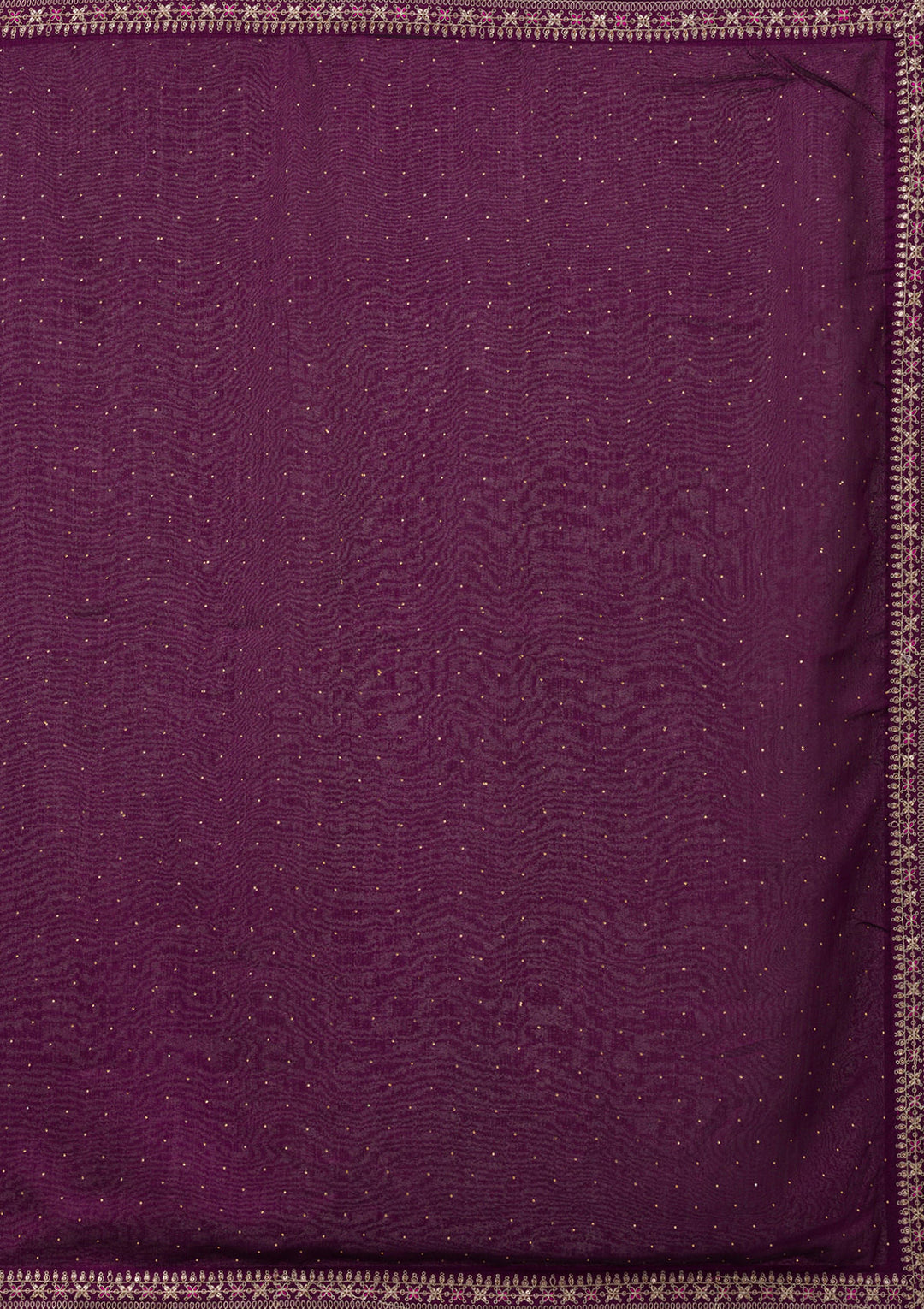 Purple Sequins Raw Silk Readymade Salwar Suit