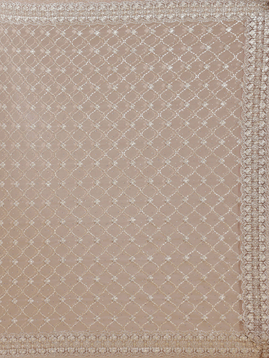 Mauve Zariwork (Gold) Net Readymade Salwar Suit