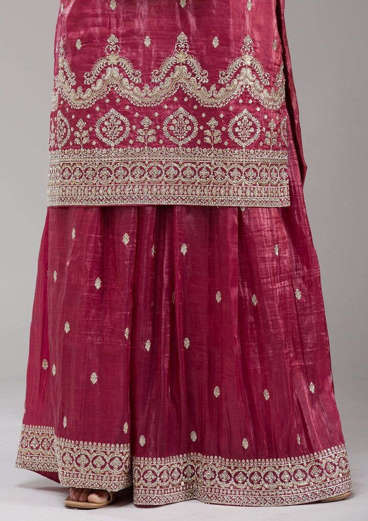 Wine Threadwork Chinon Readymade salwar suit