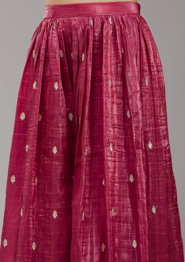 Wine Threadwork Chinon Readymade salwar suit