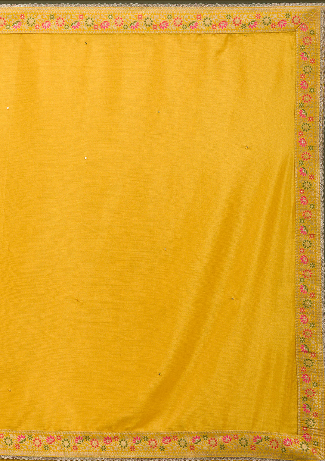 Mustard Yellow Cording Dola Silk Readymade salwar suit