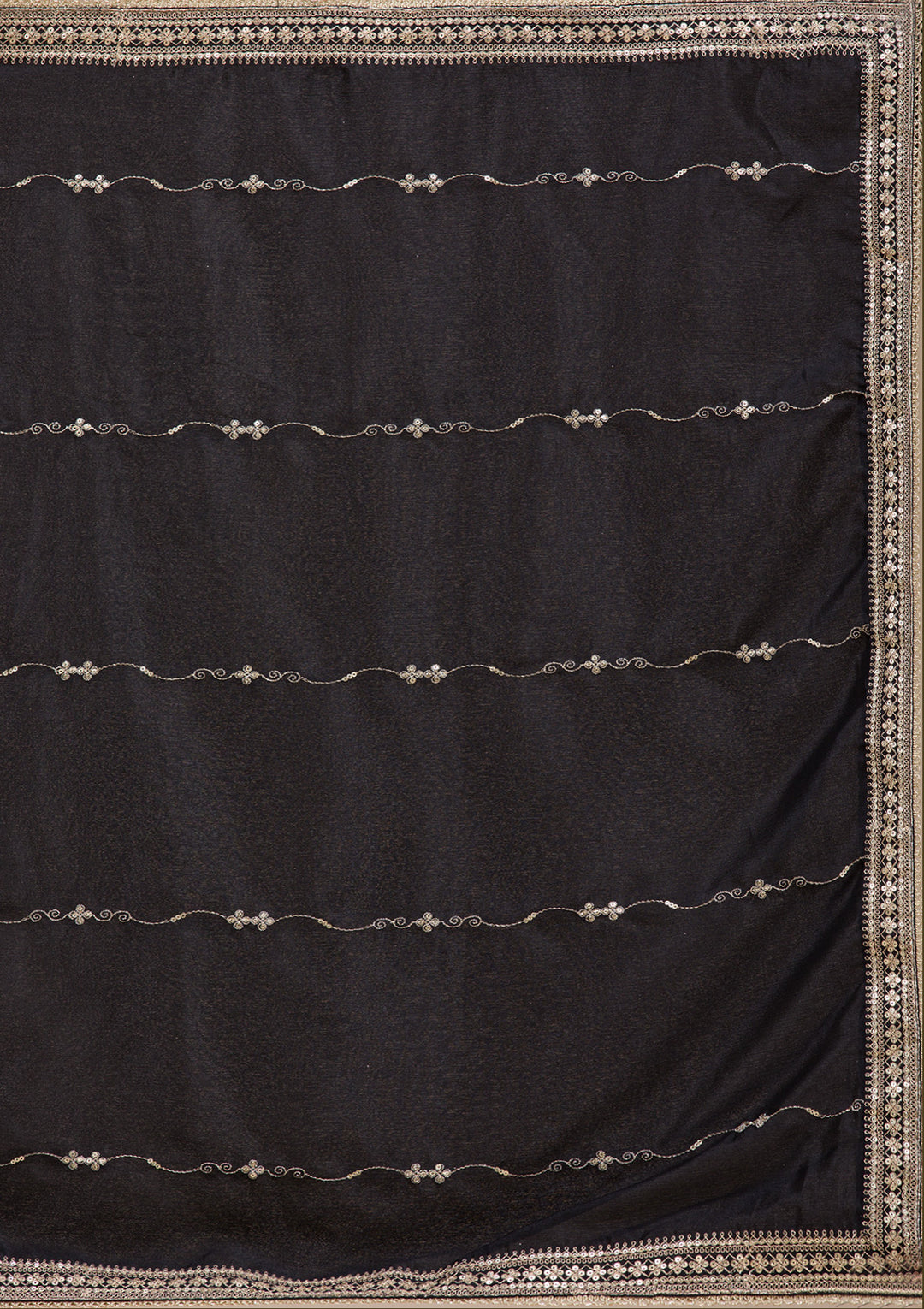 Black Cording Chinon Readymade sharara suit