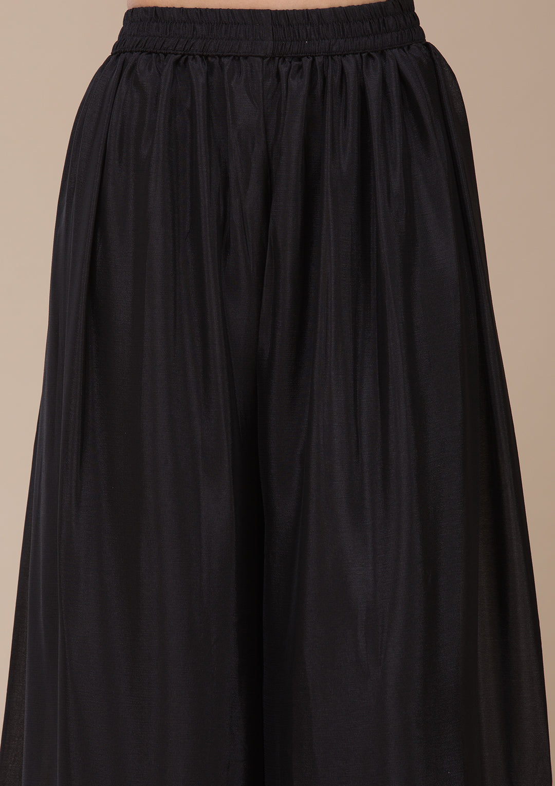 Black Cording Chinon Readymade sharara suit