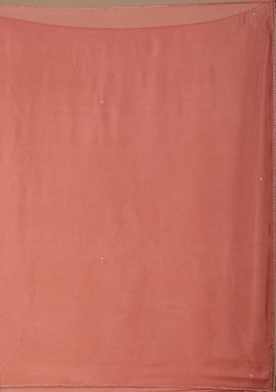 Rust Cutdana Tissue Readymade Salwar Suit