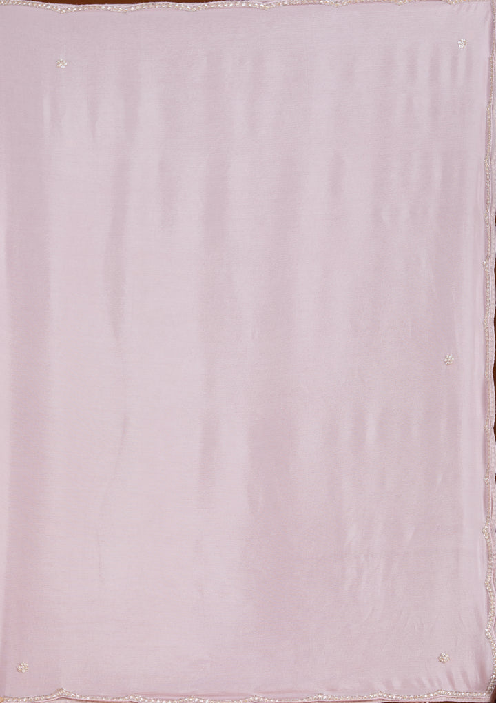 Baby Pink Cutdana Tissue Readymade Salwar Suit