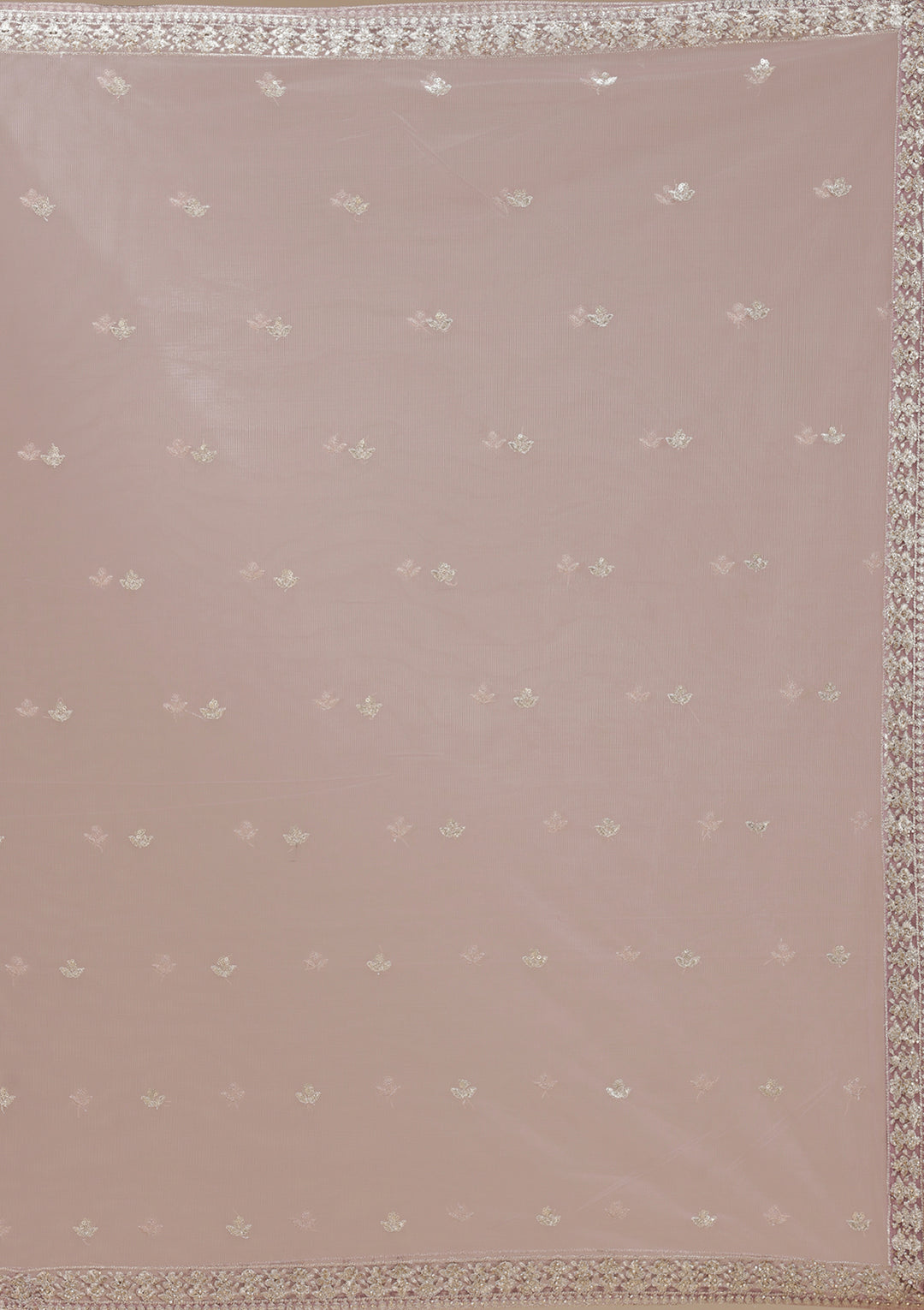 Mauve Zardozi (Gold) Net Readymade Salwar Suit