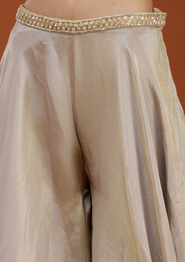 Yellow Cutdana Georgette Readymade Salwar Suit