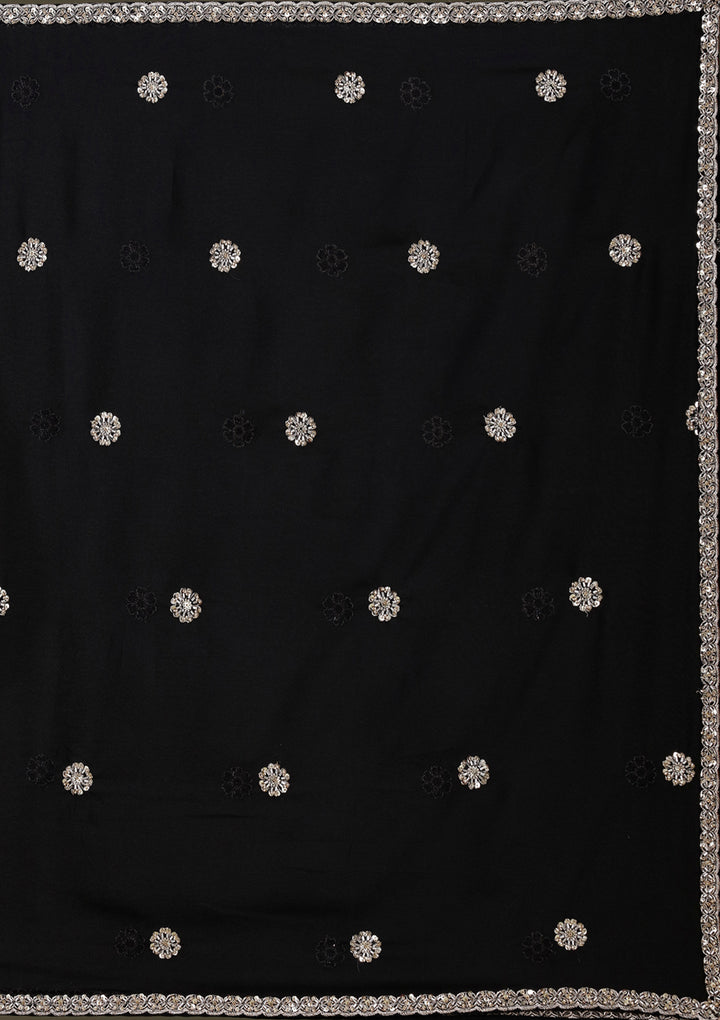 Black Sequins Tissue Readymade Salwar Suit