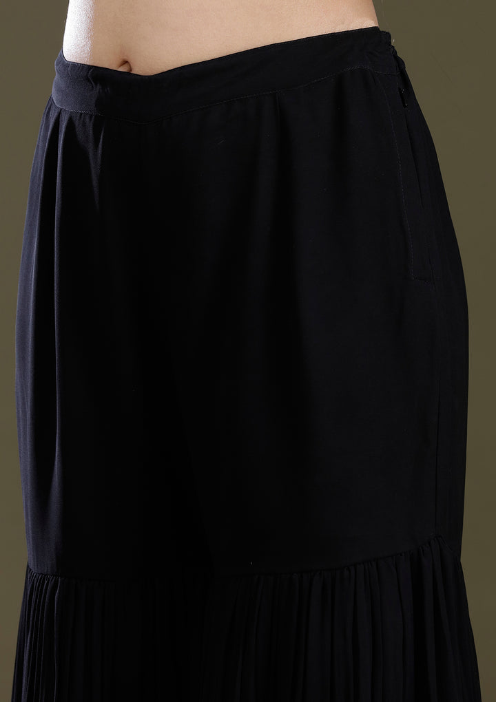 Black Sequins Tissue Readymade Salwar Suit