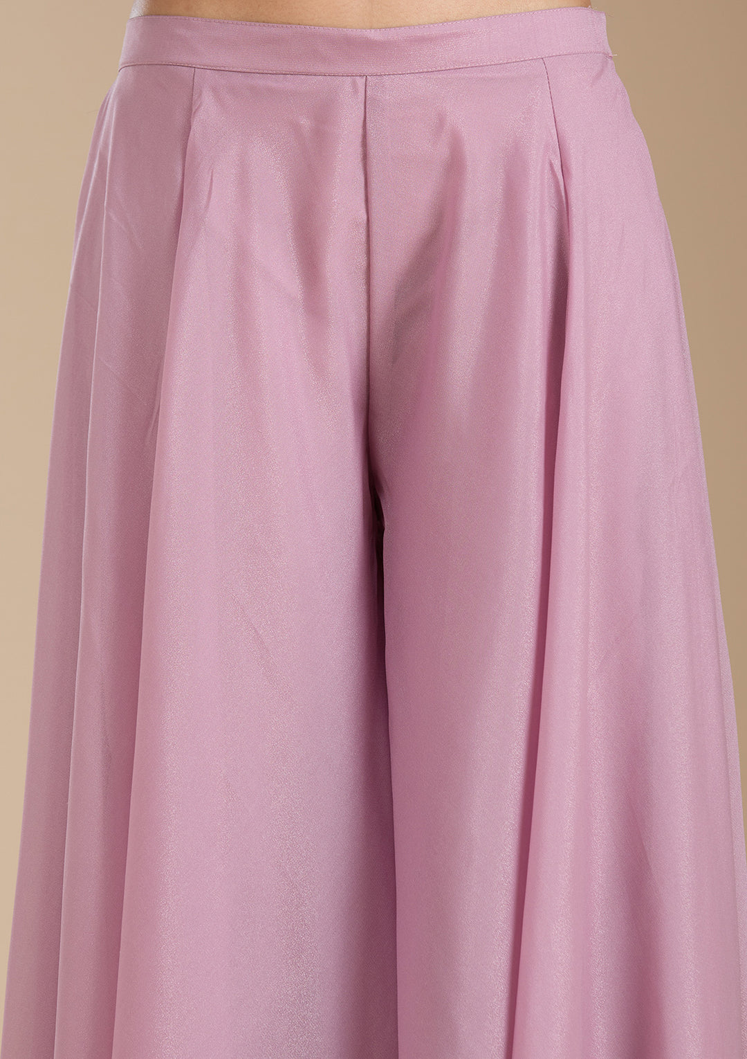 Mauve Threadwork Georgette Readymade Salwar Suit