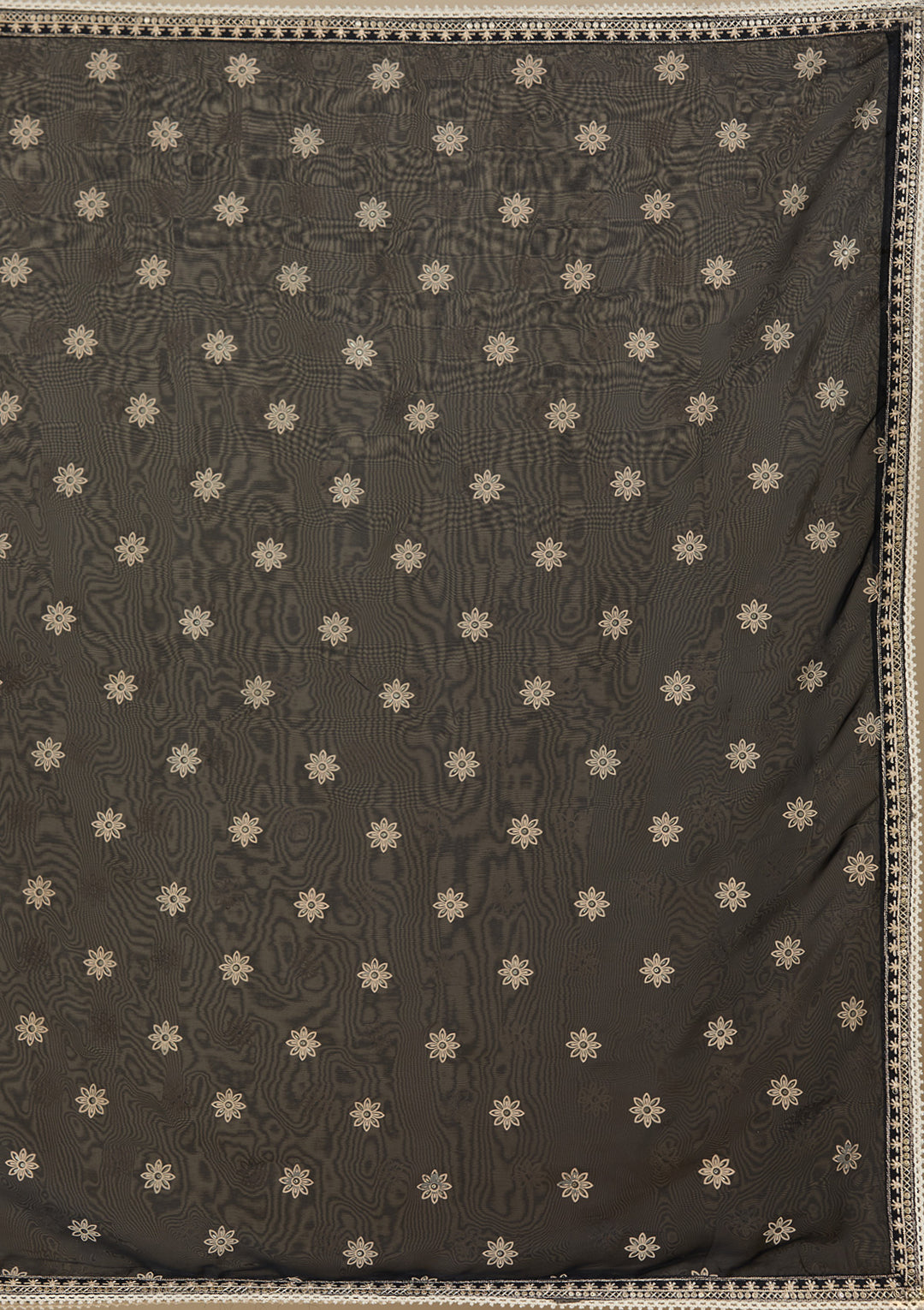 Black Zariwork (Gold) Organza Readymade Salwar Suit