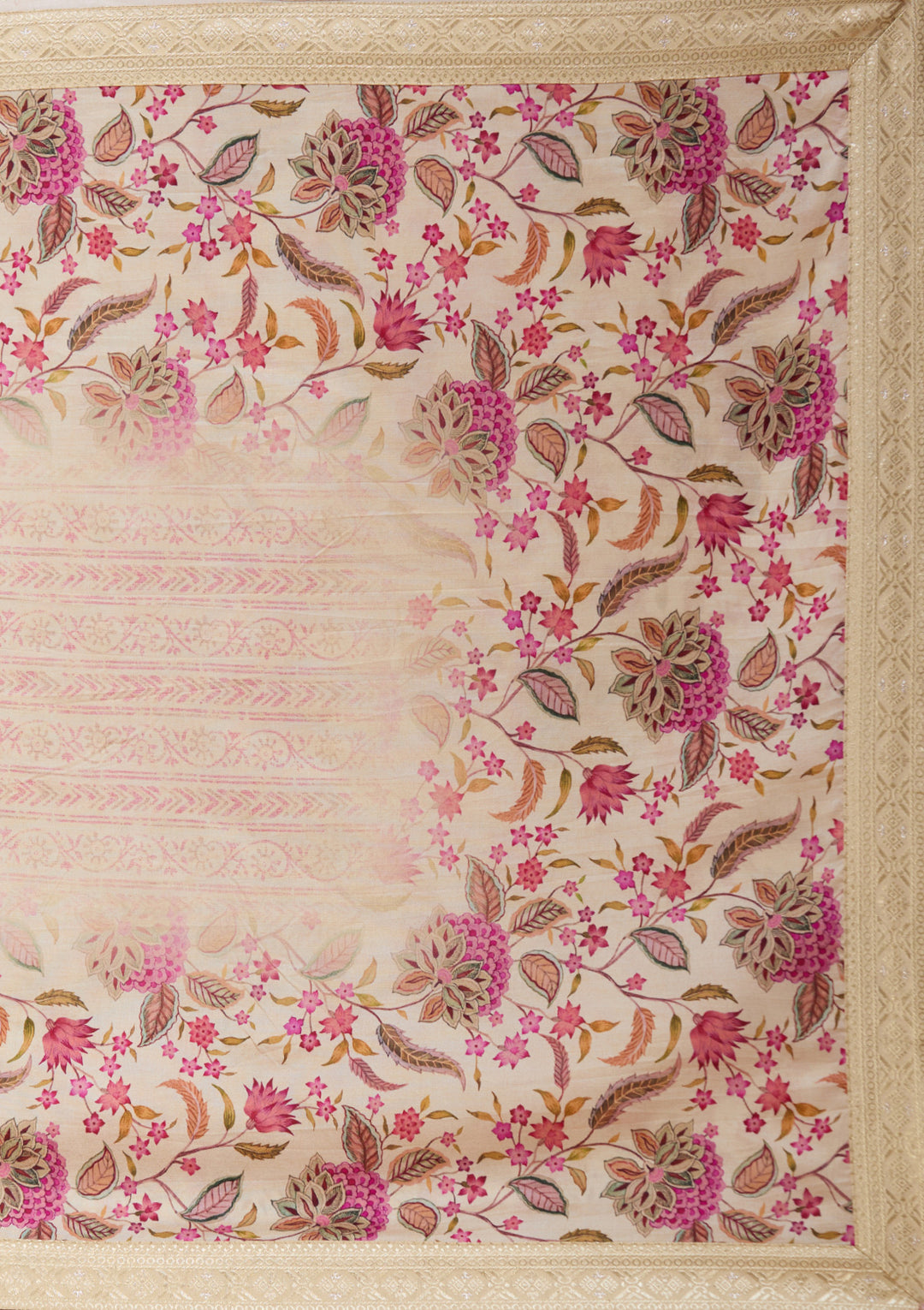 Beige Sequins Soft Raw Silk Readymade Salwar Suit