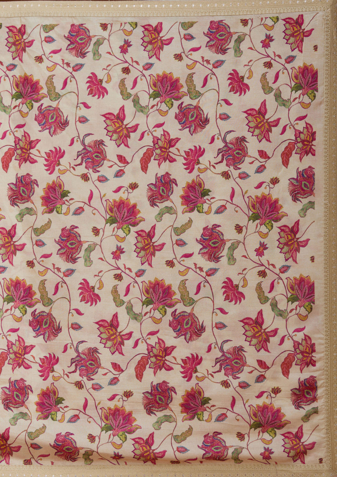 Beige Sequins Soft Raw Silk Readymade Salwar Suit