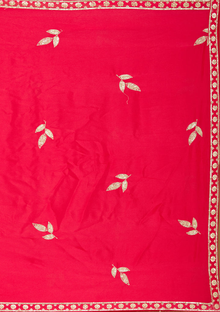 Rani Pink Cutdana Chinon Readymade Salwar Suit