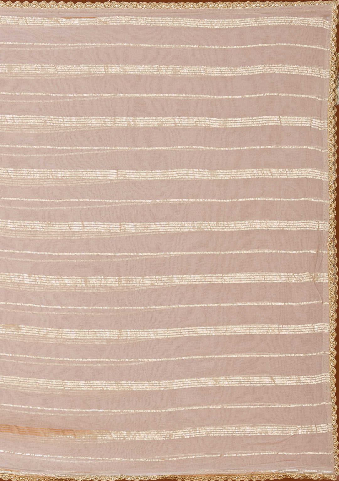 Light Lavender Tissue Threadwork Straight Kurta With Palazzo And Dupatta