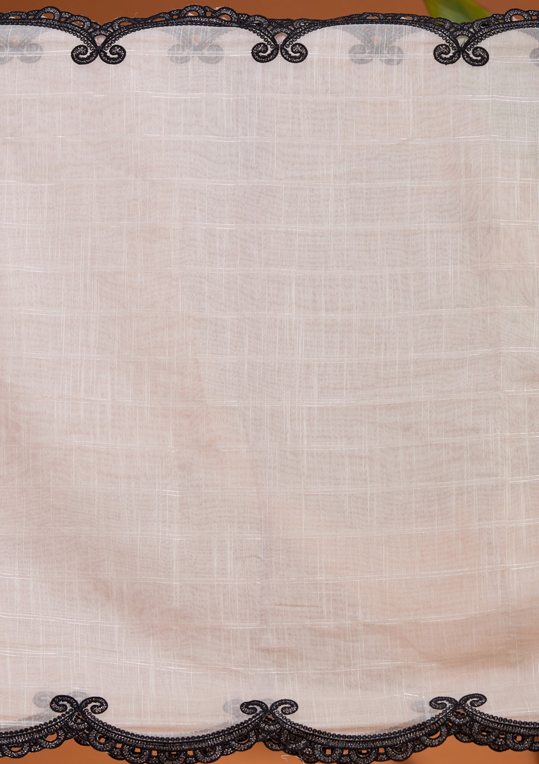 Beige Threadwork Tissue Readymade Salwar Suit