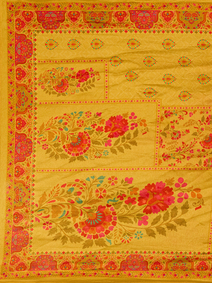 Mehandi Green Cutdana Soft Raw Silk Readymade Salwar Suit