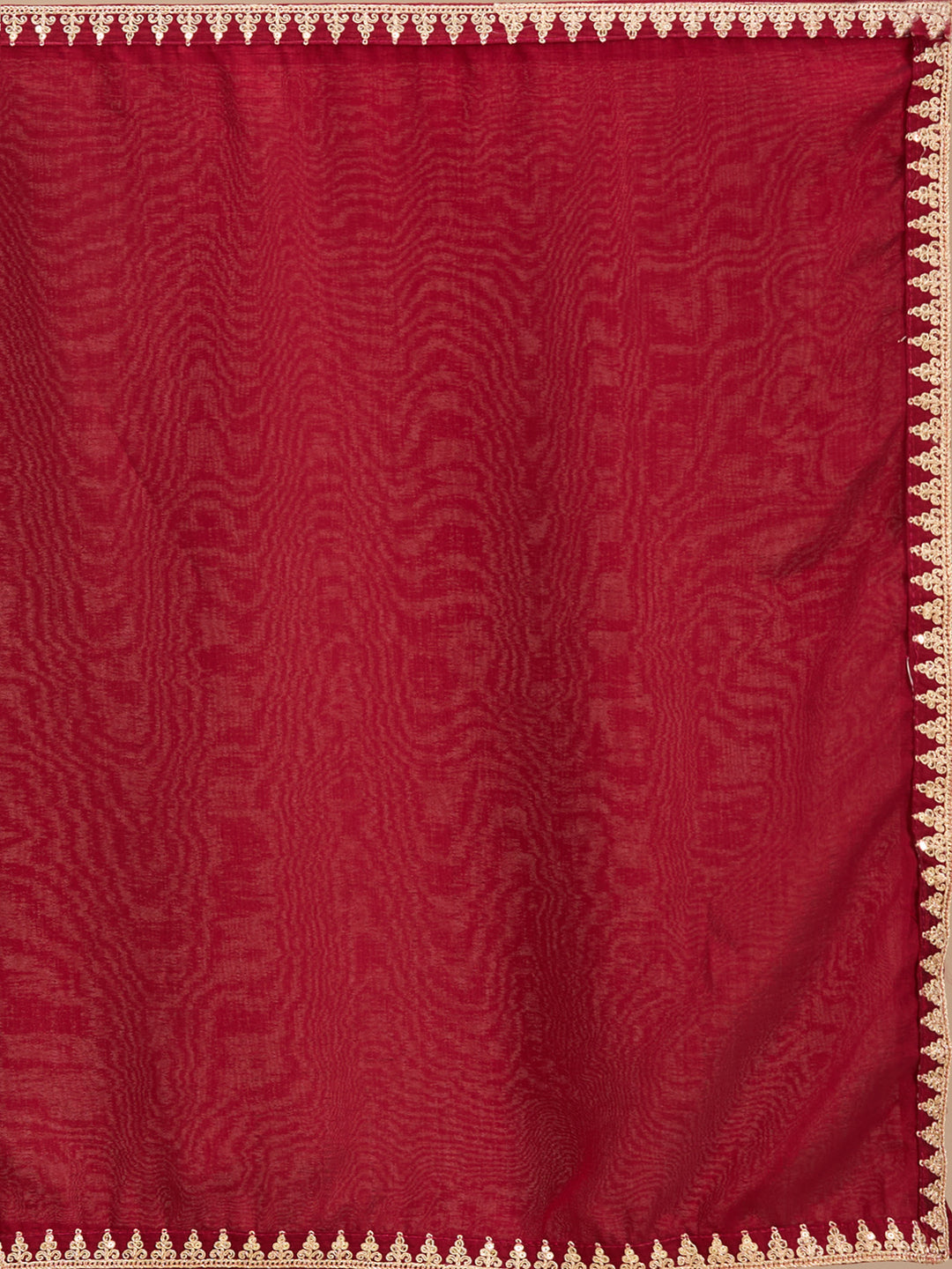 Maroon Zariwork (Gold) Soft Raw Silk Readymade Salwar Suit