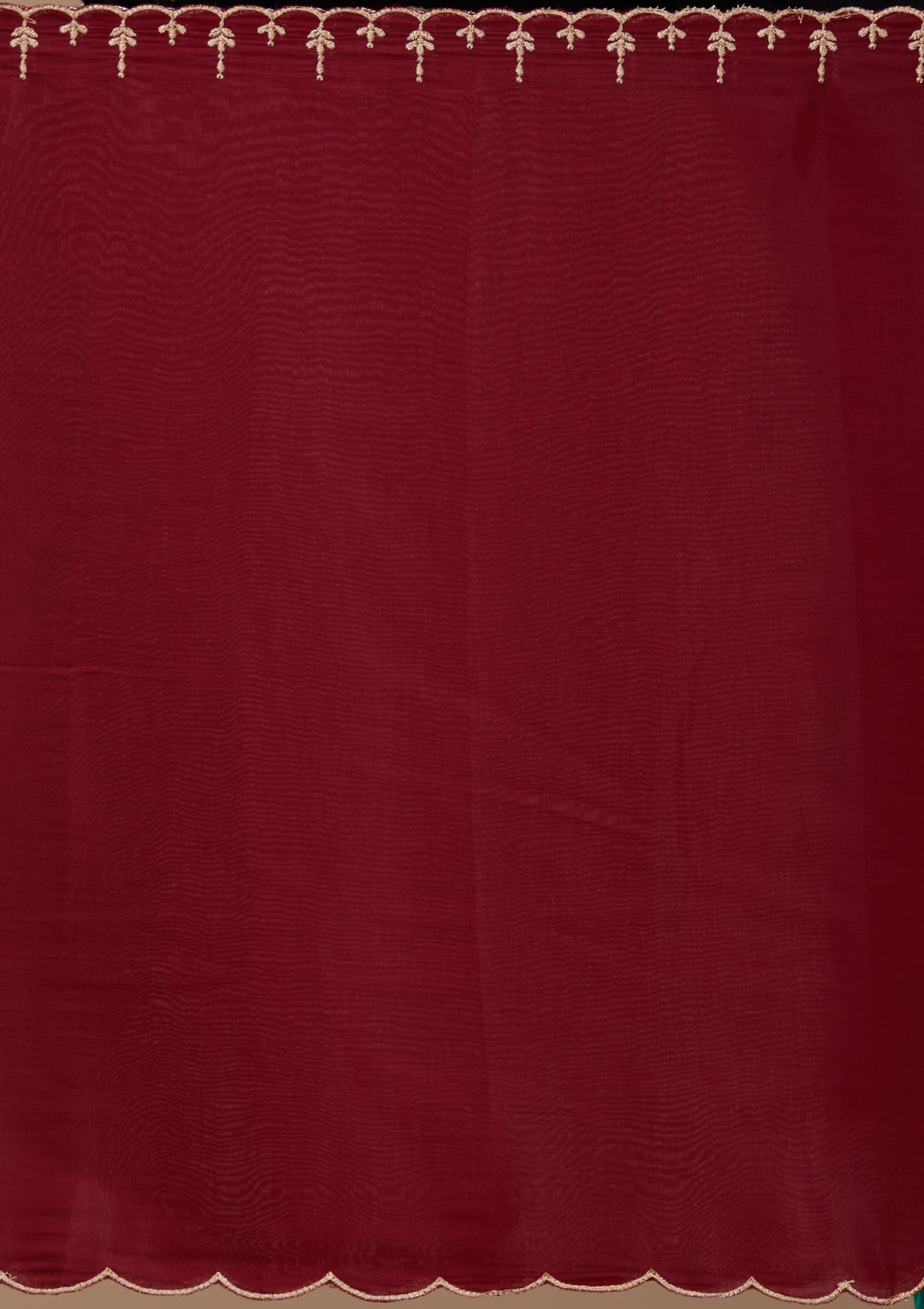 Maroon Zariwork (Gold) Chanderi Readymade Salwar Suit