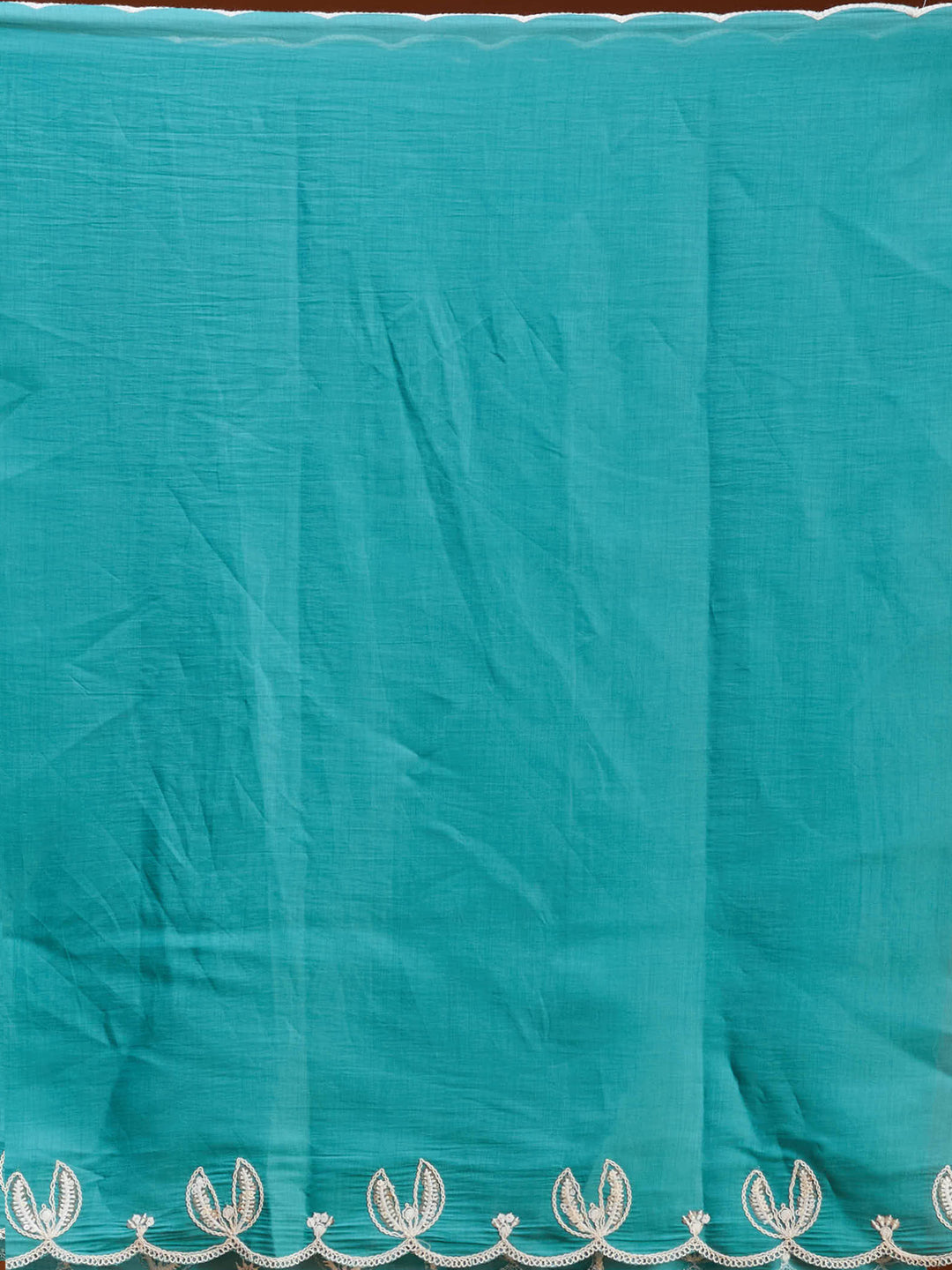 Sky Blue Chanderi Threadwork Straight Kurta With Pant Regular And Dupatta