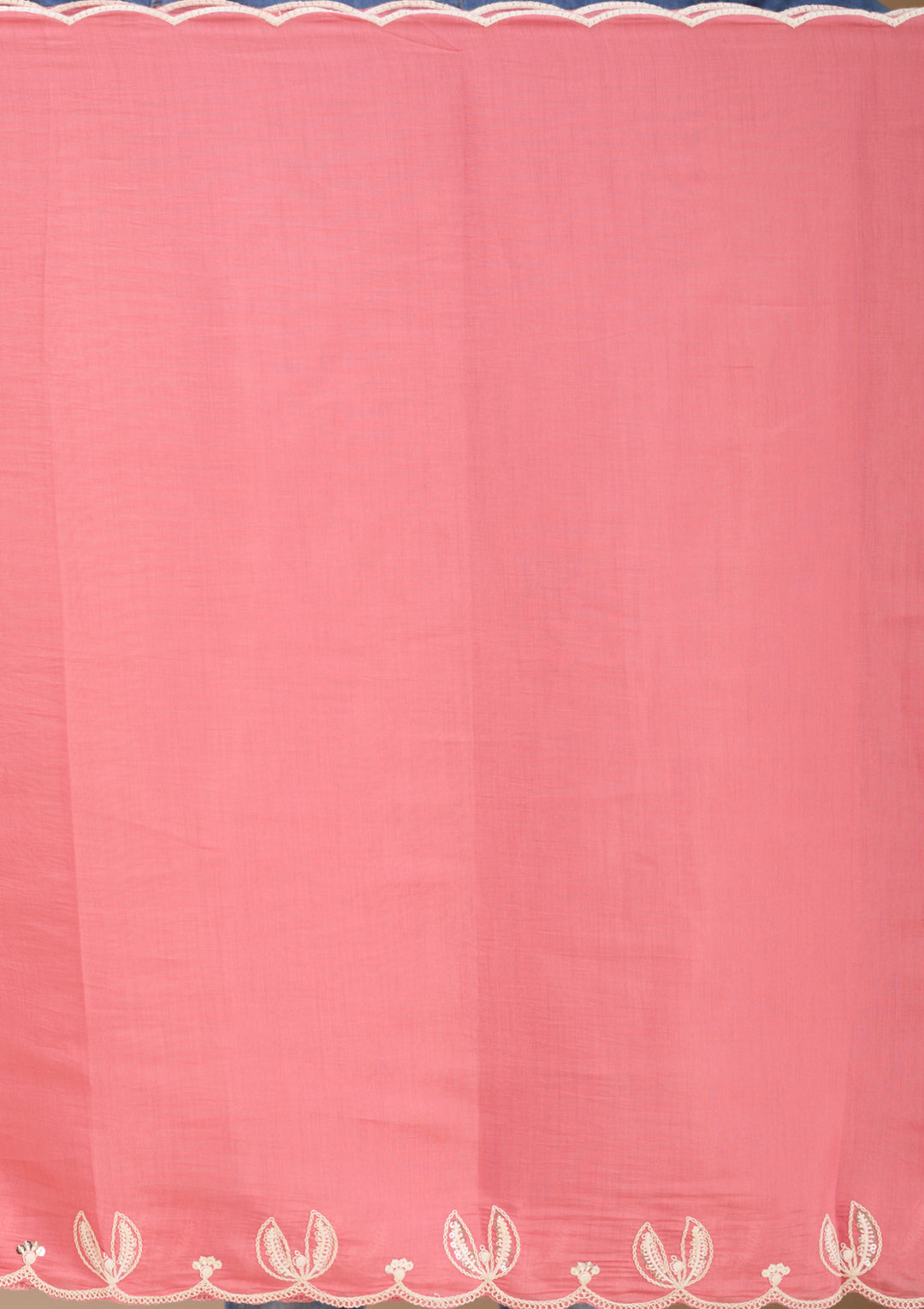Gajari Pink Threadwork Chanderi Readymade Salwar Suit