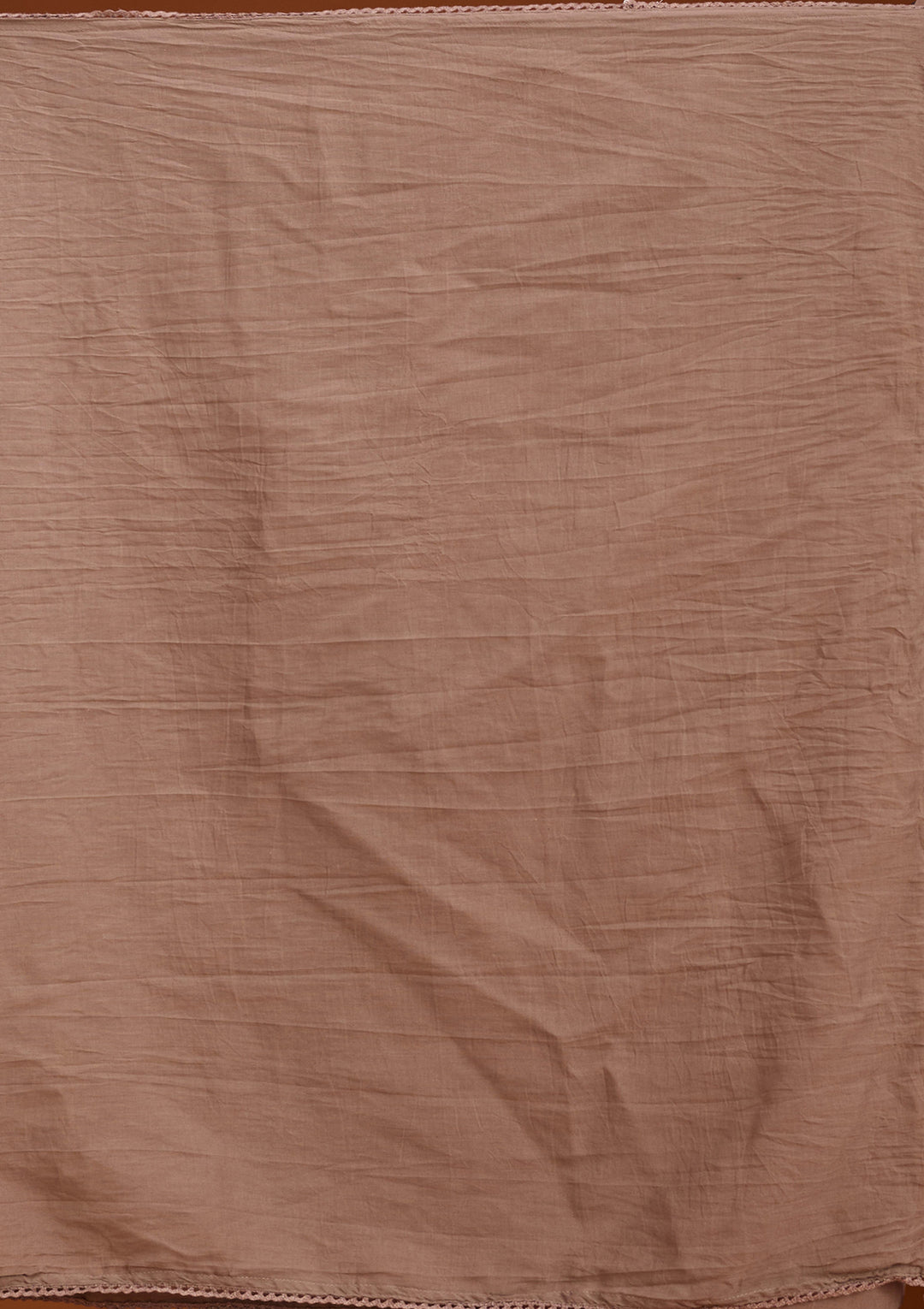 Beige Brown Cotton Threadwork Straight Kurta With Pant Regular And Dupatta