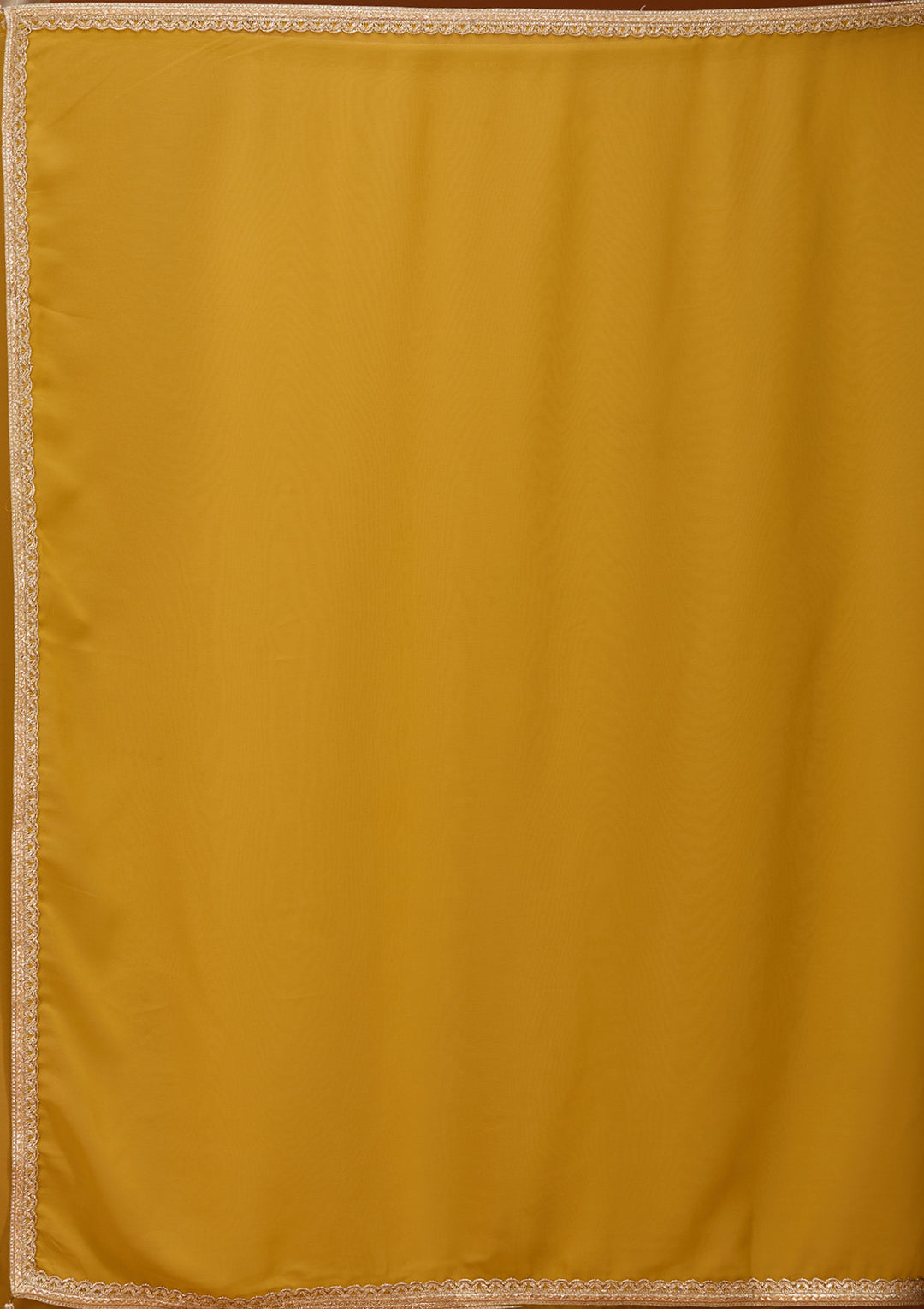 Mustard Yellow Threadwork Georgette Readymade Salwar Suit