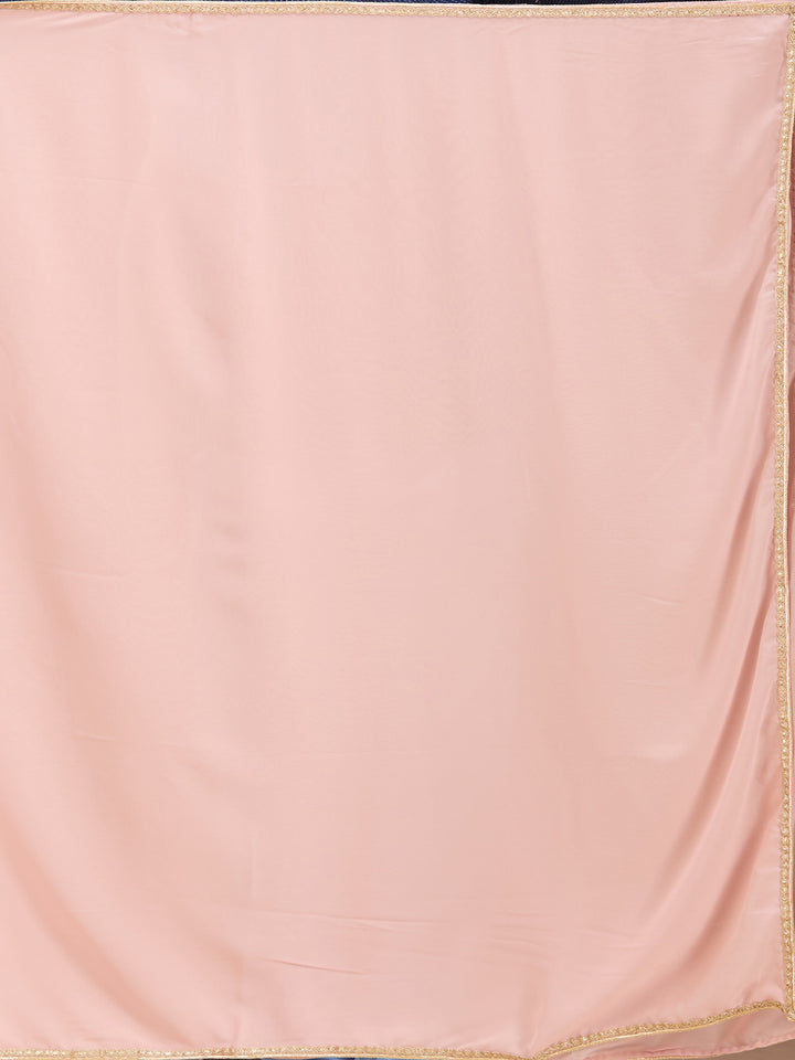 Baby Pink Cutdana Tissue Readymade Salwar Suit