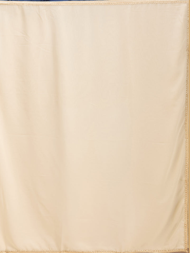 Cream Cutdana Tissue Readymade Salwar Suit