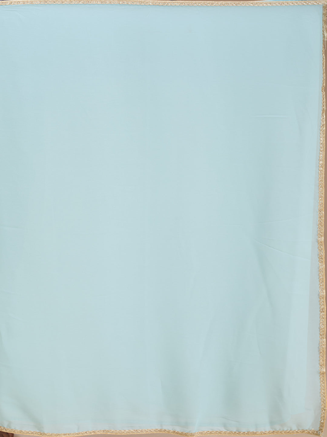 Blue Cutdana Crepe Readymade Salwar Suit
