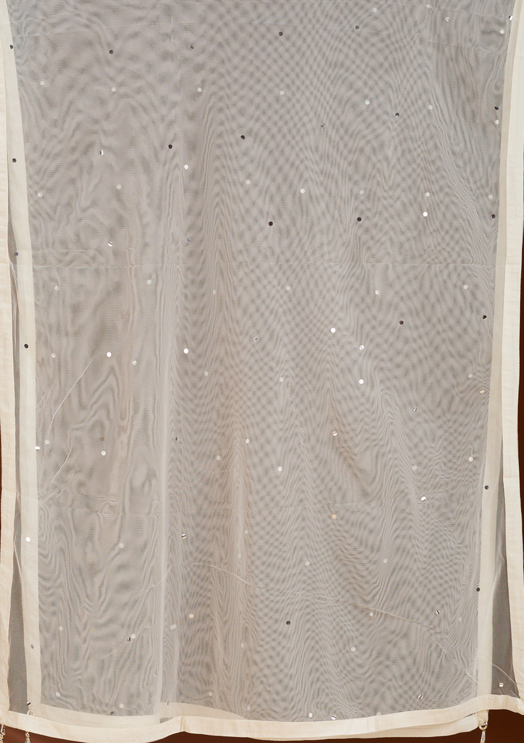 Off White Cutdana Tissue Readymade Salwar Suit
