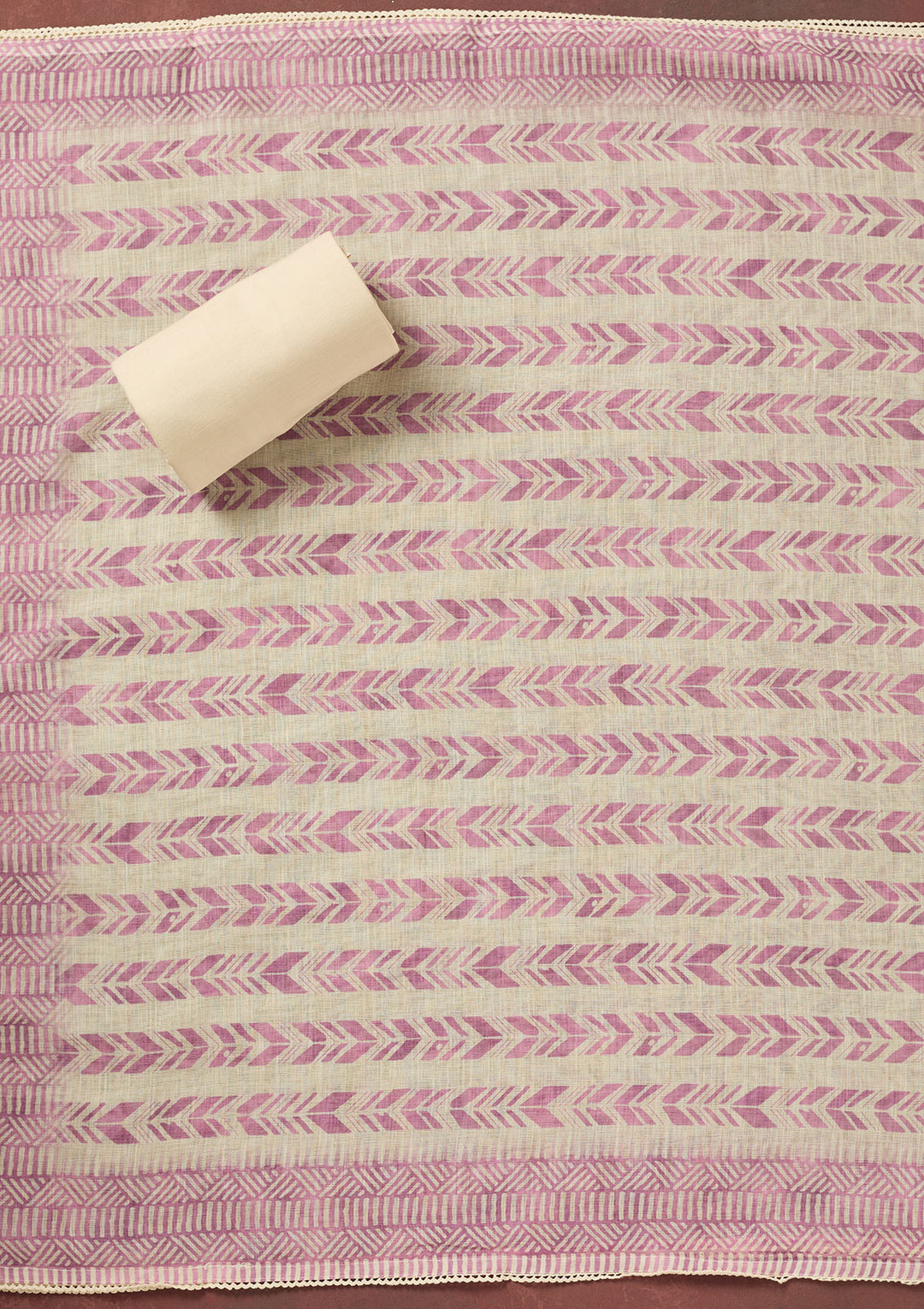 Lavender Threadwork Cotton Unstitched Salwar Suit