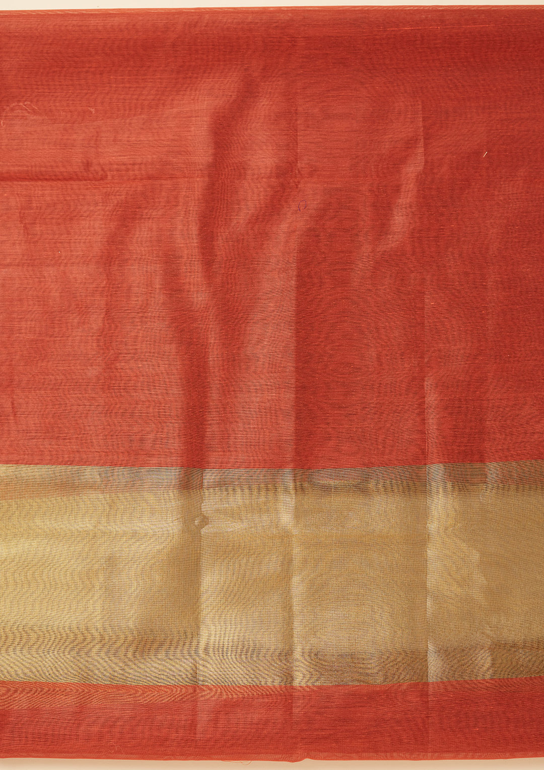 Rust Zariwork (Gold) Tissue Unstitched Salwar Suit