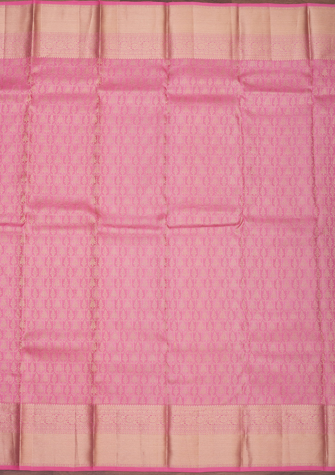 Baby Pink Zariwork Pure Silk Saree