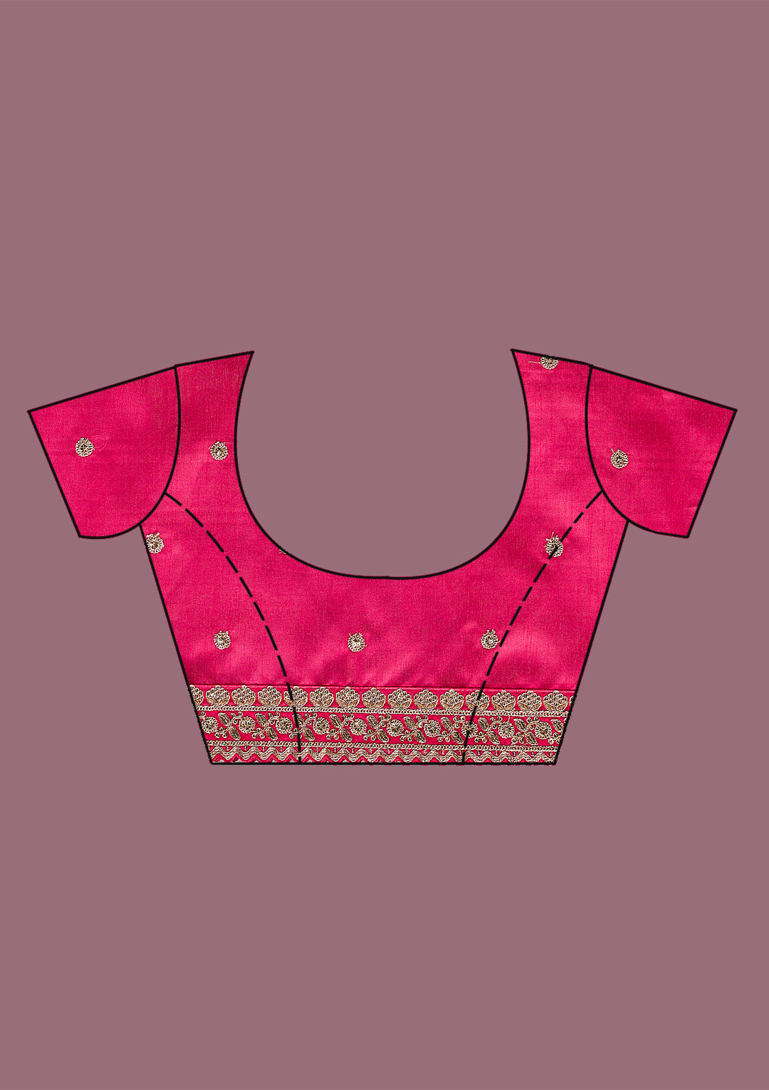 Cream Printed Georgette Saree